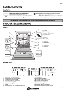Bedienungsanleitung Bauknecht BUO 3T333 D XA Geschirrspüler