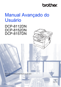 Manual Brother DCP-8112DN Impressora multifunções