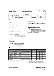 Bedienungsanleitung Bauknecht GSF 1351 BW-WS Geschirrspüler