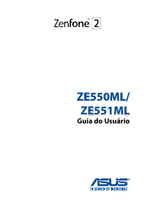 Manual Asus ZE550ML Zenfone 2 Telefone celular