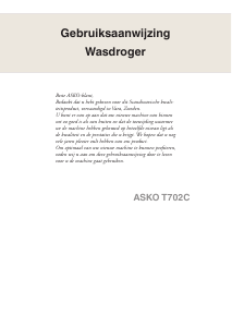 Handleiding Asko T702C Wasdroger