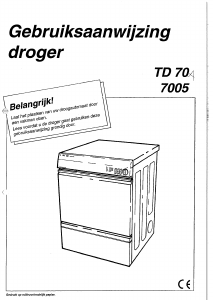 Handleiding Asko TD 70 Wasdroger