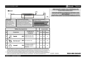 Mode d’emploi Bauknecht GSFE 3000 WS Lave-vaisselle