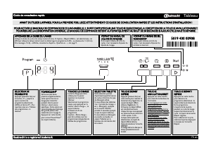 Mode d’emploi Bauknecht GSFK 6274A2I Lave-vaisselle