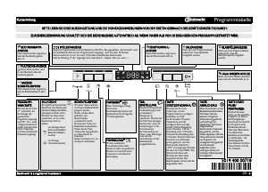 Bedienungsanleitung Bauknecht GSFP X284A3P Geschirrspüler
