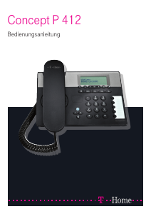 Bedienungsanleitung Telekom Concept P 412 Telefon