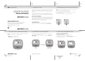 Manual Sportline 330 DS Step Counter