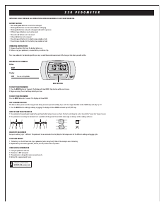 Manual Sportline 330 Step Counter