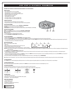 Manual Sportline 340 Distance Step Counter