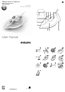 Manuale Philips GC1022 EasySpeed Ferro da stiro