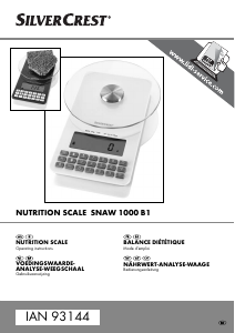 Manual SilverCrest SNAW 1000 B1 Kitchen Scale