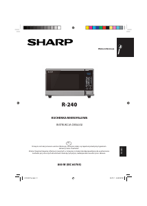 Instrukcja Sharp R-240 Kuchenka mikrofalowa