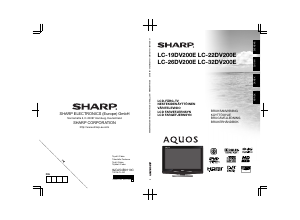 Brugsanvisning Sharp AQUOS LC-22DV200E LCD TV
