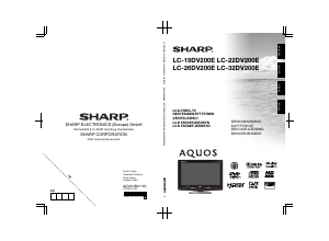 Brugsanvisning Sharp AQUOS LC-26DV200E LCD TV