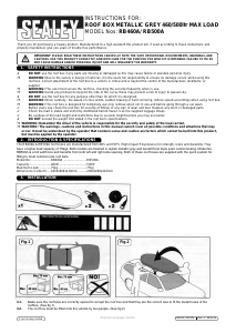 Manual Sealey RB460A Roof Box