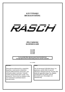 Käyttöohje Rasch UAA3160 Pölynimuri