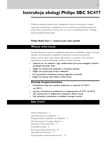 Instrukcja Philips SBC SC477 Niania elektroniczna