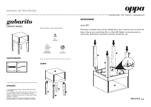 Manual Oppa Gabarito Mesa de cabeceira