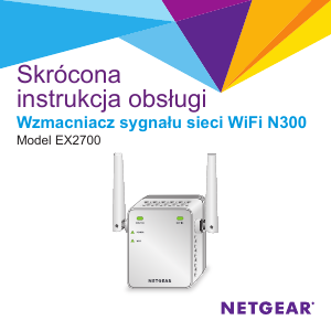 Instrukcja Netgear EX2700 Wzmacniacz WiFi
