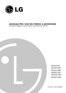 Manuale LG MS6037ARS Microonde