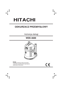 Instrukcja Hitachi WDE-3600 Odkurzacz