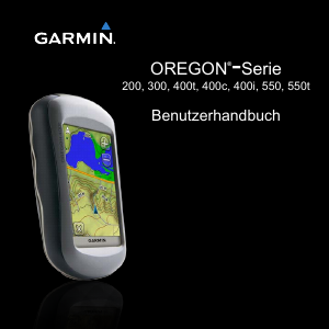 Bedienungsanleitung Garmin Oregon 400t Outdoor navigation