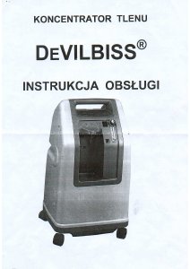 Instrukcja DeVILBISS 515 KS Koncentrator tlenu