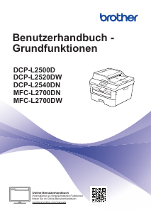 Bedienungsanleitung Brother MFC-L2700DN Multifunktionsdrucker
