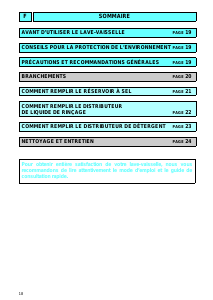 Mode d’emploi Bauknecht GSU 4854/1 RTW-IN Lave-vaisselle