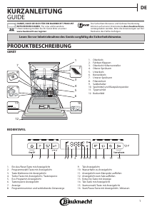Bedienungsanleitung Bauknecht IBFO 3C34 Geschirrspüler