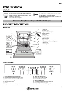 Manual Bauknecht OBB Ecostar 8460 Dishwasher