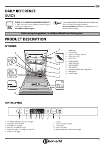 Manual Bauknecht OBI Ecostar 8460 Dishwasher