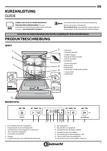 Bedienungsanleitung Bauknecht OBKUC 3C26 F X Geschirrspüler