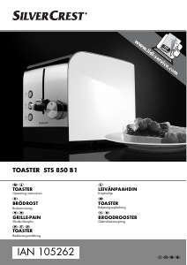 Bedienungsanleitung SilverCrest STS 850 B1 Toaster