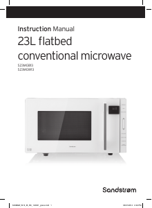Manual Sandstrøm S23MGB13 Microwave