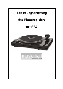 Bedienungsanleitung Phonar MMF-7.1 Plattenspieler