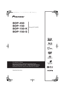 Handleiding Pioneer BDP-150 Blu-ray speler