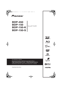 Handleiding Pioneer BDP-150-K Blu-ray speler