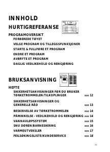 Bruksanvisning Bauknecht TRKK 6610 Tørketrommel