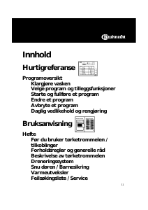 Bruksanvisning Bauknecht TRKK 6856/6 Tørketrommel