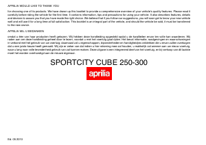 Manual Aprilia Sportcity Cube 300 (2008) Scooter