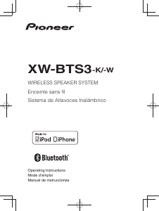 Mode d’emploi Pioneer XW-BTS3-W Station d’accueil
