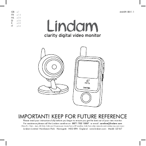 Manuale Lindam LD167 Baby monitor
