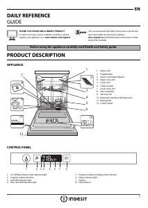 Handleiding Indesit CDIFP 67T9 C FR Vaatwasser