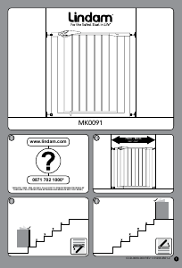 Manual de uso Lindam Easy Fit Plus Deluxe Puerta del bebé