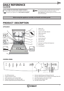 Manual Indesit DDFG 26B17 S EU Dishwasher