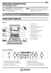 Руководство Indesit DFC 2C24 A X Посудомоечная машина