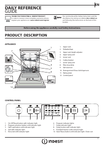 Manual Indesit DFC 2C24 A X Dishwasher
