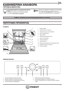 Εγχειρίδιο Indesit DFE 1B19 13 Πλυντήριο πιάτων