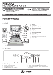 Manuál Indesit DFE 1B19 13 Myčka na nádobí